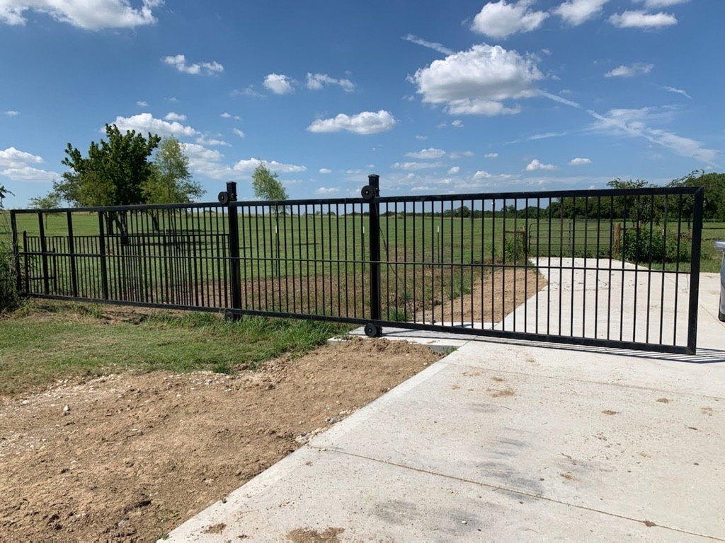 Sliding Iron Driveway Gate